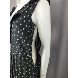 Robe été Promod noire à volants – Taille 38