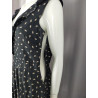 Robe été Promod noire à volants – Taille 38