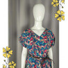 Robe d’été fluide imprimé tropical – Taille 40 Promod