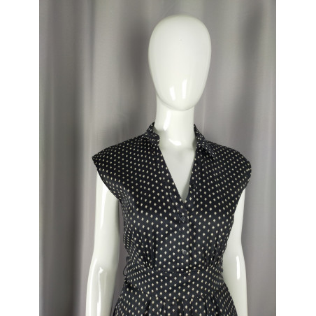 Robe noire à motifs Promod – Taille 36 – Élégante et fluide