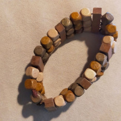 Bracelet bois naturel style ethnique – Collection Terres d’Ailleurs