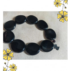 Bracelet noir signé Agatha Paris – Élégant & sobre – Bijou femme