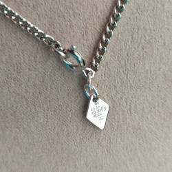 Chaîne signée SARAH COV – Vintage finition argentée