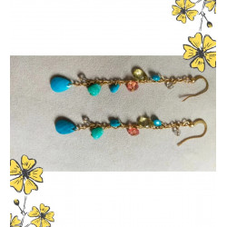 Coffret bijoux vintage & ethniques + boîte fleurie – idée cadeau bohème