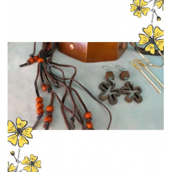 Coffret bijoux vintage bohème + boîte bois sculptée – Collection Terres d’Ailleurs