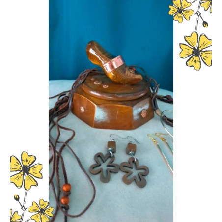 Coffret bijoux vintage bohème + boîte bois sculptée – Collection Terres d’Ailleurs