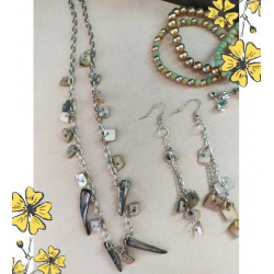 Coffret bijoux nacre + boîte bois vintage – parure et bracelets élégants