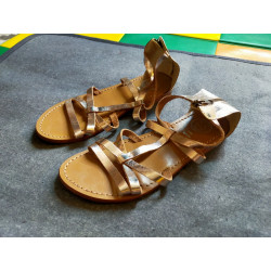 Sandales dorées en cuir SG Sun – Femme – Pointure 37