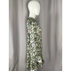 Robe fleurie Maje – Taille 1 – Volants & fils dorés