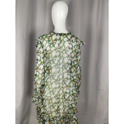 Robe fleurie Maje – Taille 1 – Volants & fils dorés