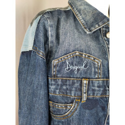 Veste en jean patchwork Desigual x Mickey – Édition Limitée Disney – Taille L femme