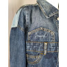 Veste en jean patchwork Desigual x Mickey – Édition Limitée Disney – Taille L femme