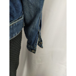 Veste en jean patchwork Desigual x Mickey – Édition Limitée Disney – Taille L femme