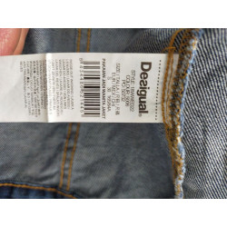 Veste en jean patchwork Desigual x Mickey – Édition Limitée Disney – Taille L femme