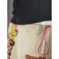 Jupe midi 100% soie Gérard Darel – Papillons colorés – T.40