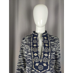Tunique brodée coton Tory Burch – Bohème chic – Taille S (36/38)