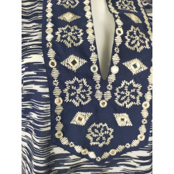 Tunique brodée coton Tory Burch – Bohème chic – Taille S (36/38)