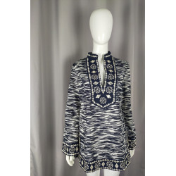 Tunique brodée coton Tory Burch – Bohème chic – Taille S (36/38)