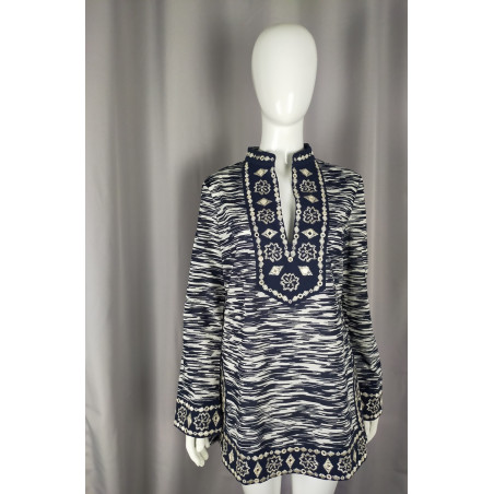 Tunique brodée coton Tory Burch – Bohème chic – Taille S (36/38)