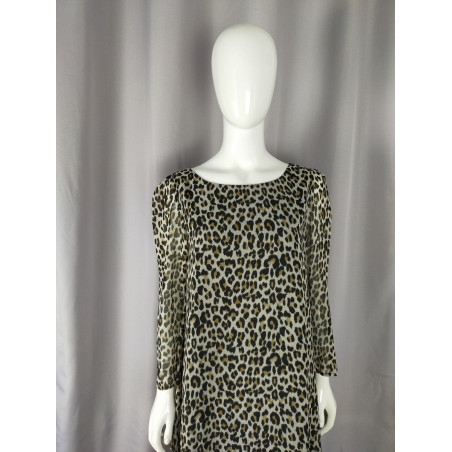 Robe Claudie Pierlot léopard – Taille 40 – Chic & fluide