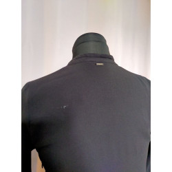 Robe noire drapée IKKS – Taille 34 XS – Chic et élégante